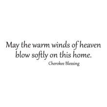 Wall Quotes™ Vinyl Decal Warm Winds of Heaven Gabriola