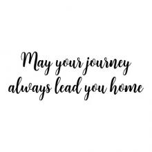 May your journey always lead you home wall quotes vinyl lettering wall decal home decor entry home house 