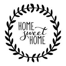 home sweet home wall decal