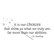 it is our choices wall decal