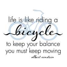 like riding a bicycle wall decal