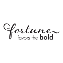 fortune favors the bold wall decal