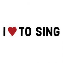 I (heart) to sing wall quotes vinyl lettering wall decal i love to sing song music