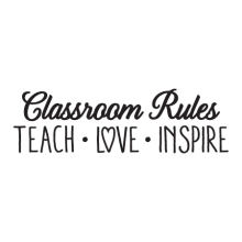 Classroom Rules inspirational great for any classroom  Wall Quotes™ Decal