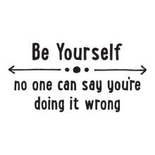 Be Yourself  inspirational great for any home Wall Quotes™ Decal