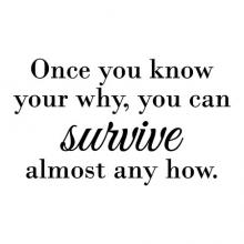 Once you know your why you can survive almost any how wall quotes vinyl lettering wall decal home decor vinyl stencil inspiration find your reason