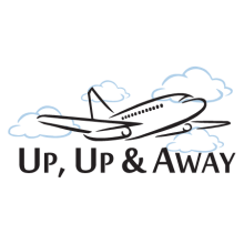 up up and away wall quotes decal