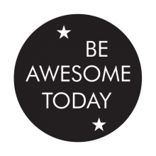 be awesome today kids wall decal