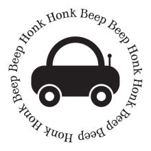 Honk Honk Beep Beep car vinyl wall decal