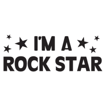 i'm a rock star kids wall decal