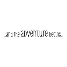 …and the adventure begins… wall quotes vinyl lettering wall decal travel nursery kids playroom