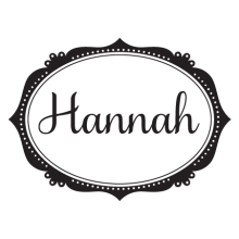 custom name and sweet frame wall decal