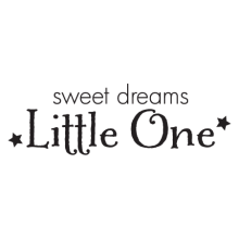 sweet dreams little one boy wall decal