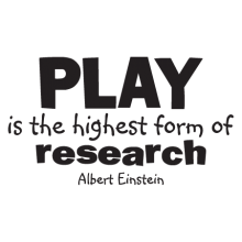 play is the highest form of research wall quotes decal