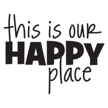 this is our happy place wall quotes decal