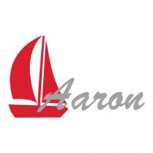 Sail Boat and custom name wall quotes vinyl lettering wall decal home decor customized personalized personal nursery kids room boating ocean lake sea nautical