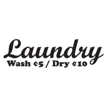 laundry wash/dry wall decal