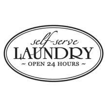self - serve laundry wall decal