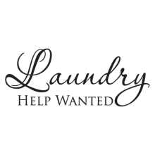 laundry help wanted wall decal