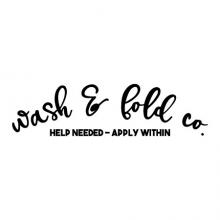 Wash & Dry Co. Help needed - apply within wall quote vinyl lettering wall decal home decor vinyl stencil laundry room washer dryer vintage sign