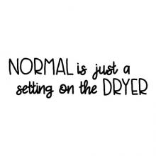 Normal is just a setting on the dryer wall quotes vinyl lettering wall decal home decor vinyl stencil laundry room