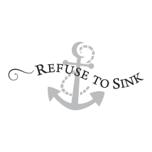 refuse to sink anchor decal