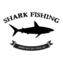 Shark fishing decal