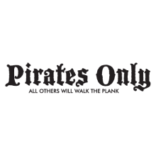 pirates only wall decal