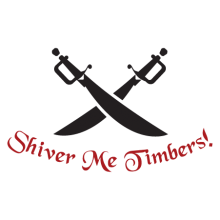 shiver me timbers wall decal