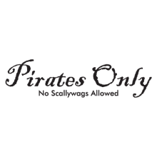 no scallywags allowed wall decal