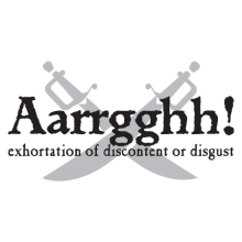 Aaarrgghh pirate definition wall decal