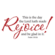 rejoice and be glad scripture wall decal