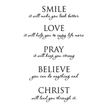 Christ Will Lead You Through It Wall Quotes™ Decal perfect for any home