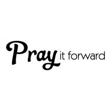 Pray It Forward wall quotes vinyl lettering wall decal home decor religious faith christian bible god jesus church