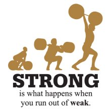 strong is what happens when you run out of weak wall quotes decal