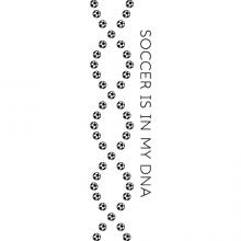 Soccer Is In My DNA [soccerball helix] wall quotes vinyl lettering wall decal home decor vinyl stencil sports play team 