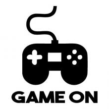 Game On Wall Quotes vinyl Decal video games game controller xbox playstation nintendo