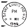 saint louis mo postmark wall art decal