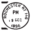 rochester ny postmark wall art decal