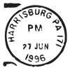 harrisburg pa postmark wall art decal