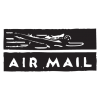 air mail postmark wall art decal