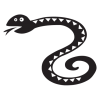 snake party animal wall art decal