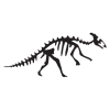 dickbilled dinosaur fossil wall art decal