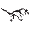 velociraptor dinosaur fossil wall art decal