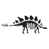 stegosaurus dinosaur fossil wall art decal