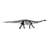 apatosaurus dinosaur fossil wall art decal