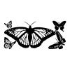 Butterflies Wall Quotes Wall Art vinyl Decal girls, nature, bugs, pretty, butterfly, flower, fly, 