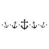 Anchors & Stars wall decal