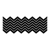 Chevron wall art decal kit