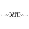 bath {scrolls} wall quotes vinyl lettering wall decal home decor vinyl stencil bathroom washroom restroom room label